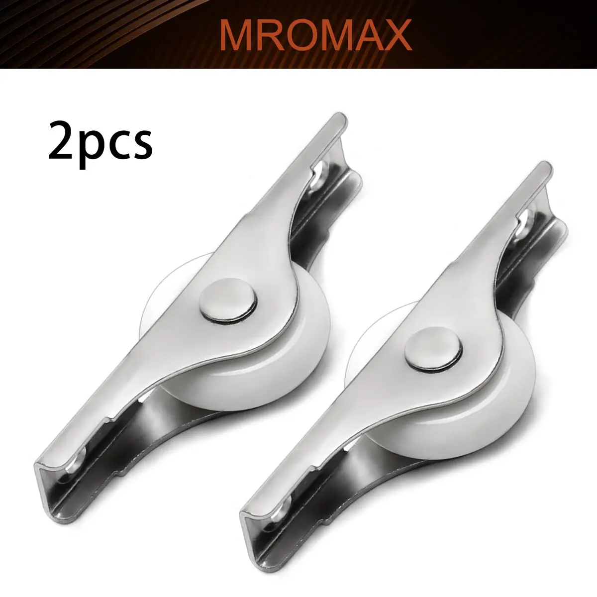 MroMax Nylon Door/Window Roller Replacement 2Pcs 23mm/0.91" Dia White | Durable Sliding Door Pulley - view 4