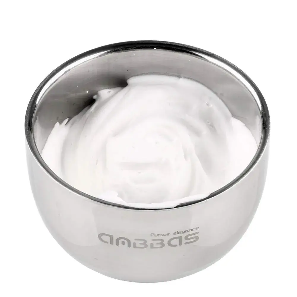 Anbbas 3-in-1 Shaving Brush Set with Synthetic Badger Hair Wood Handle, Stainless Steel Stand and Bowl | Perfect for Traditional Wet Shave - view 4