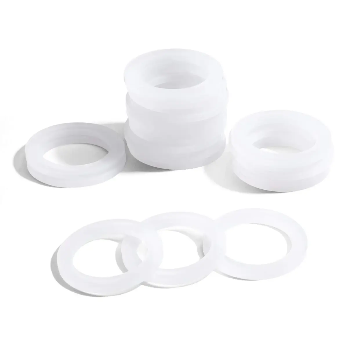 LitOrange Moka Pot Gasket Set 8 Pcs | 65mm OD, 50mm ID Silicone Replacement for 3 & 4 Cup Bialetti Stovetop Espresso Makers - view 8