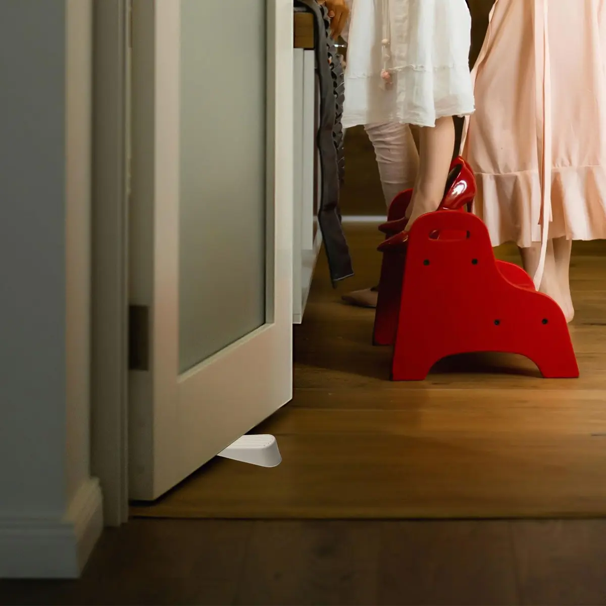Rannb White 4pcs Door Stop Wedge | Protect Floors & Doors in India - view 4