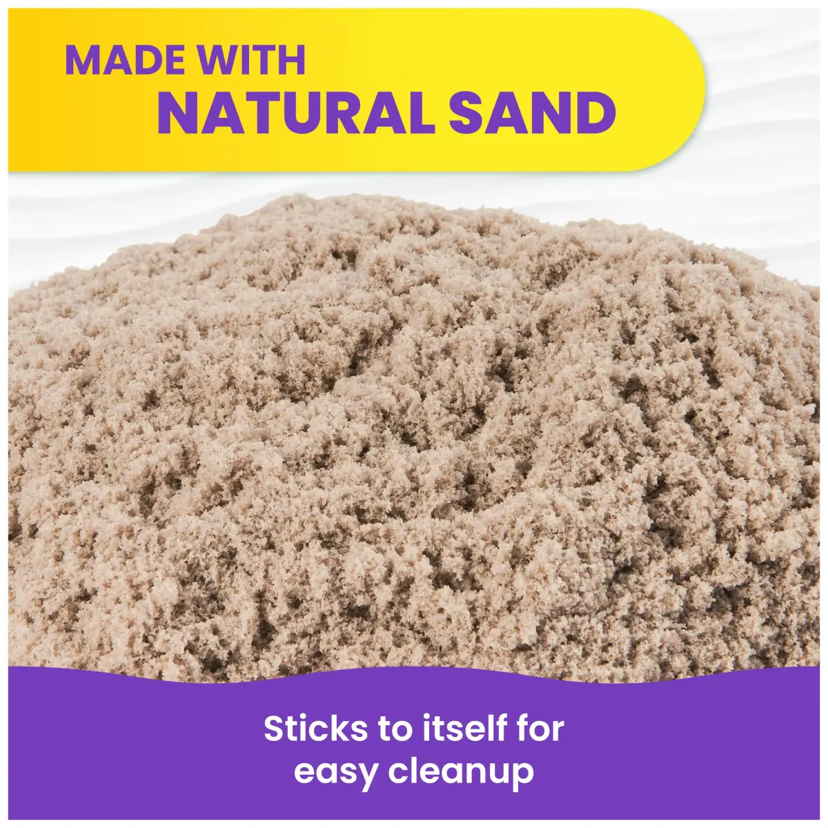Kinetic Sand Brown 2lb (907g) | Moldable Sensory Play Sand for Kids Ages 3+ | Non-Toxic & Easy Cleanup - view 4