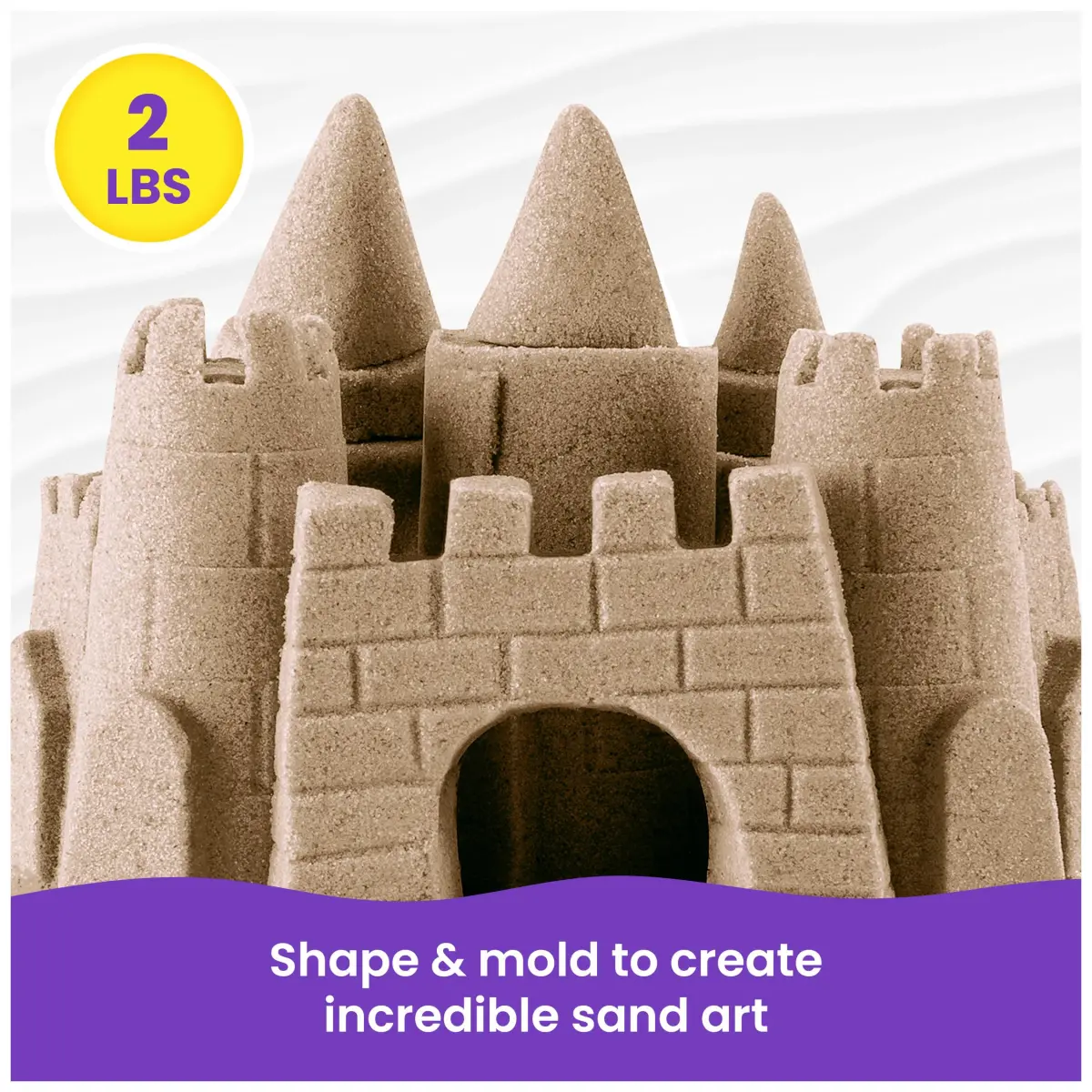 Kinetic Sand Brown 2lb (907g) | Moldable Sensory Play Sand for Kids Ages 3+ | Non-Toxic & Easy Cleanup - view 3