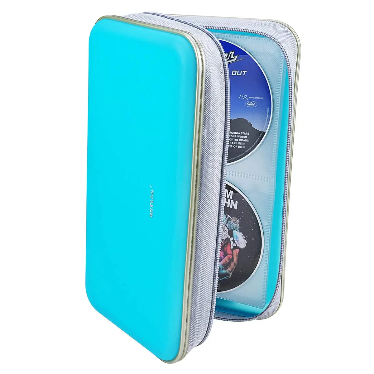 Wismart CD DVD Wallet 96 Capacity Skyblue | Heavy Duty Hard Shell Organizer (70-120 chars) - view 7