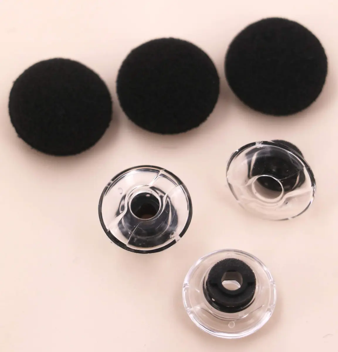 IiEXCEL Clear Replacement Eartip Kit for Plantronics Voyager Legend & 5200 Headsets | 3-Pack Large Size - view 5