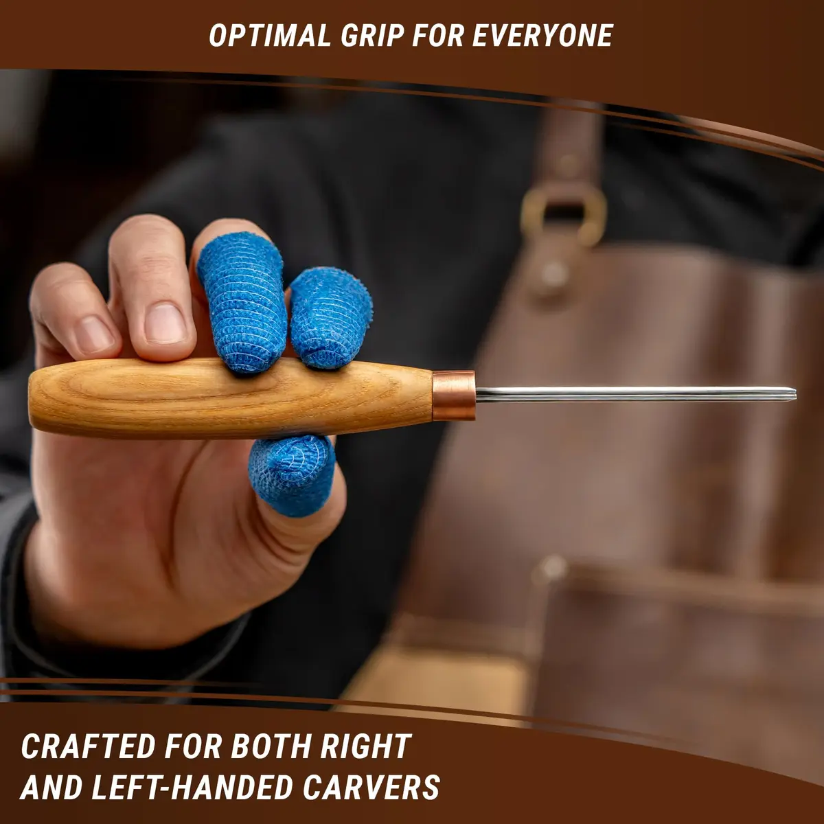 BeaverCraft Wood Carving Chisels V Gouge K12/02 | Fine Deep Line Hand Carving Tool - view 5