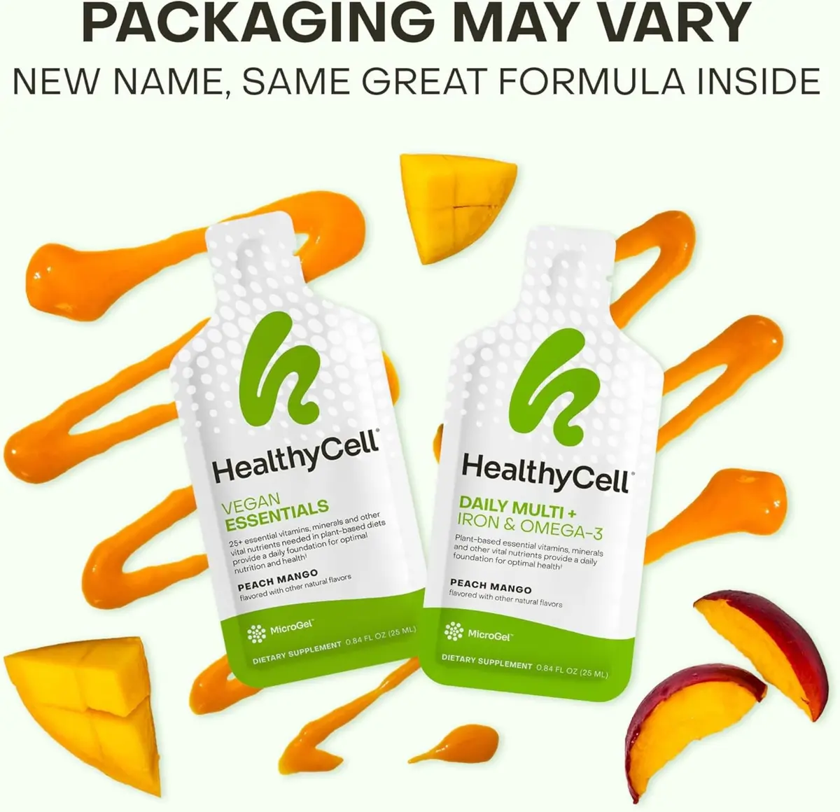 HealthyCell Vegan Daily Multivitamin with Iron & Omega-3 Liquid Supplement | Complete Plant-Based Nutrition for Overall Vitality - view 6