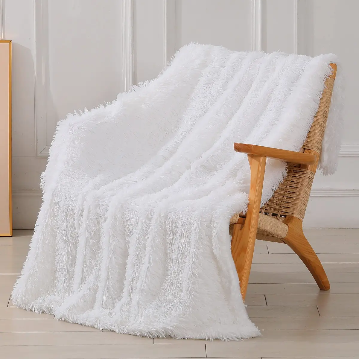 Tuddrom Decorative Extra Soft Faux Fur Throw Blanket 127x152 cm (50"x60") | Soft, Fluffy, and Warm for All Seasons - view 2