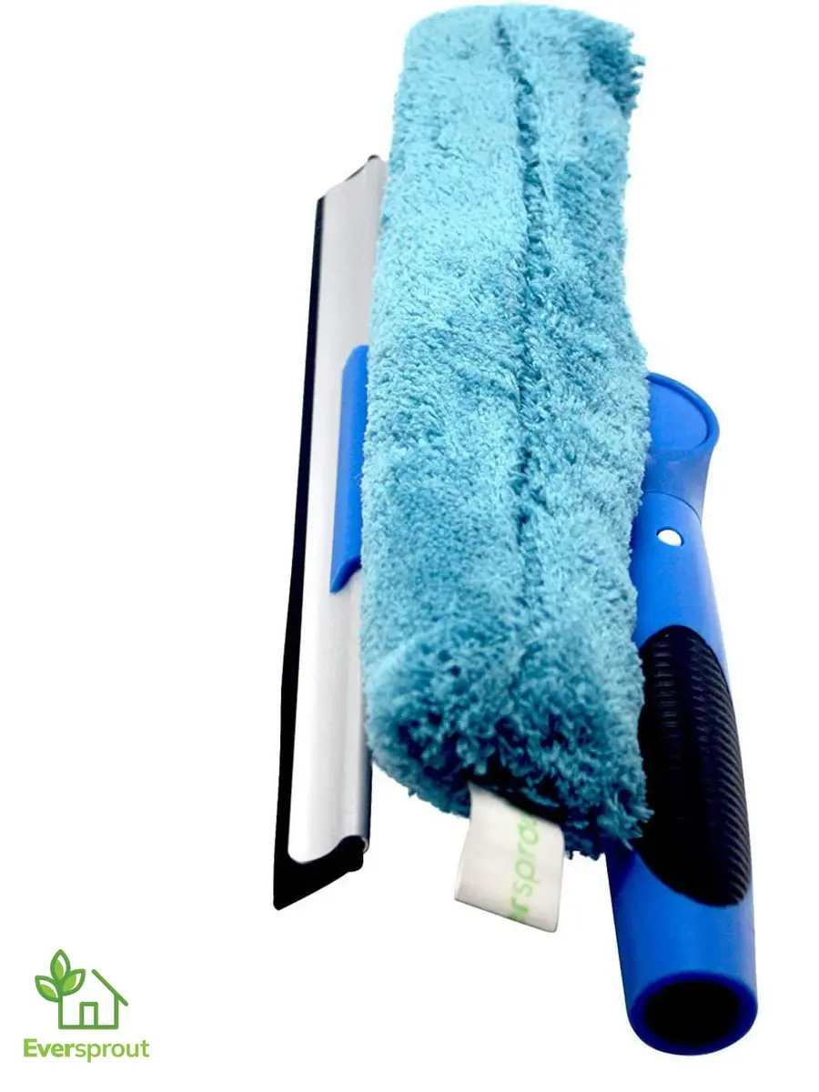 EVERSPROUT Swivel Squeegee & Microfiber Window Scrubber Attachment | 10-inch Blade, 7-Angle Swivel, Washable Microfiber - view 8