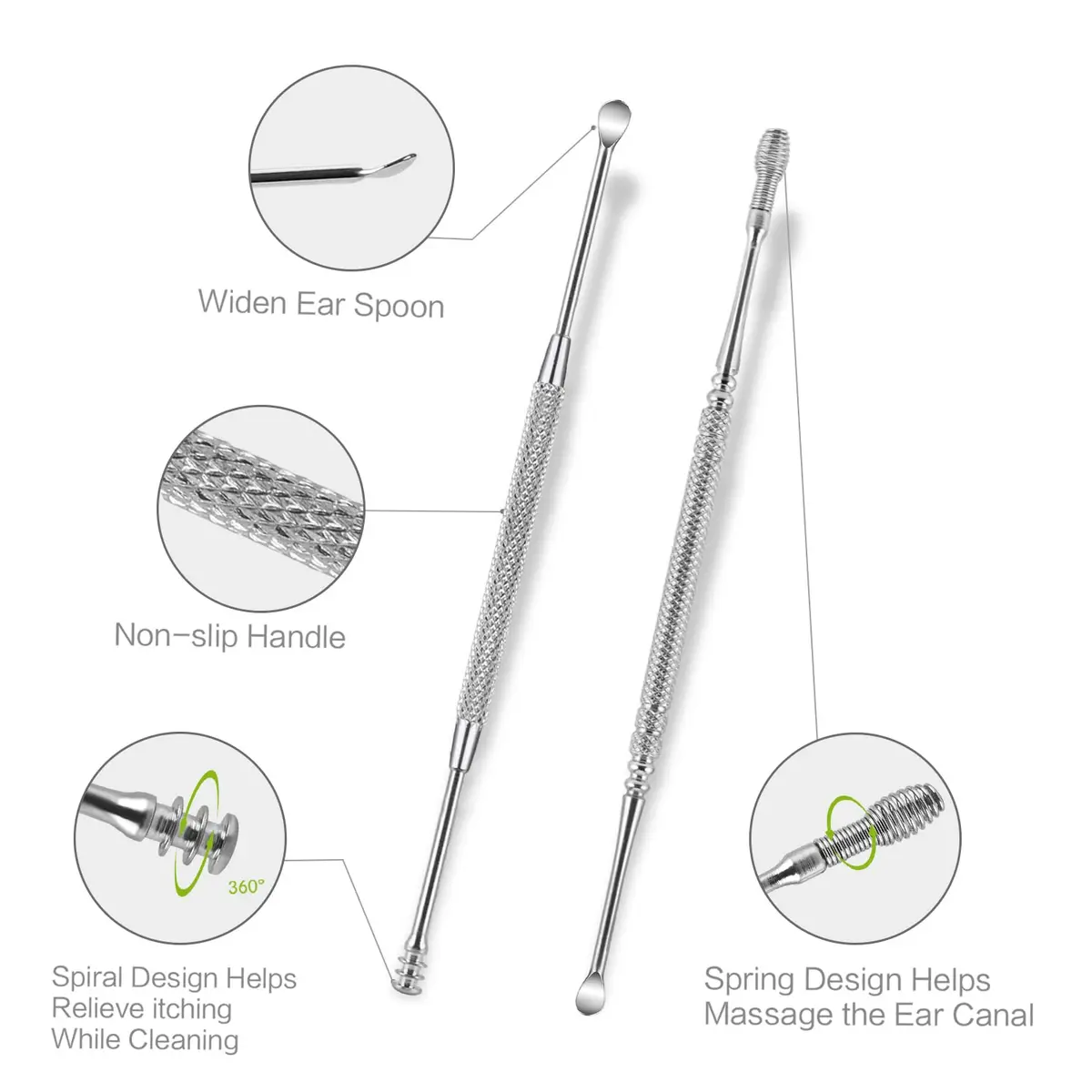 SENLMLER 4 Pack Ear Pick with Light | Safe Ear Wax Removal Kit for Kids & Adults - view 6