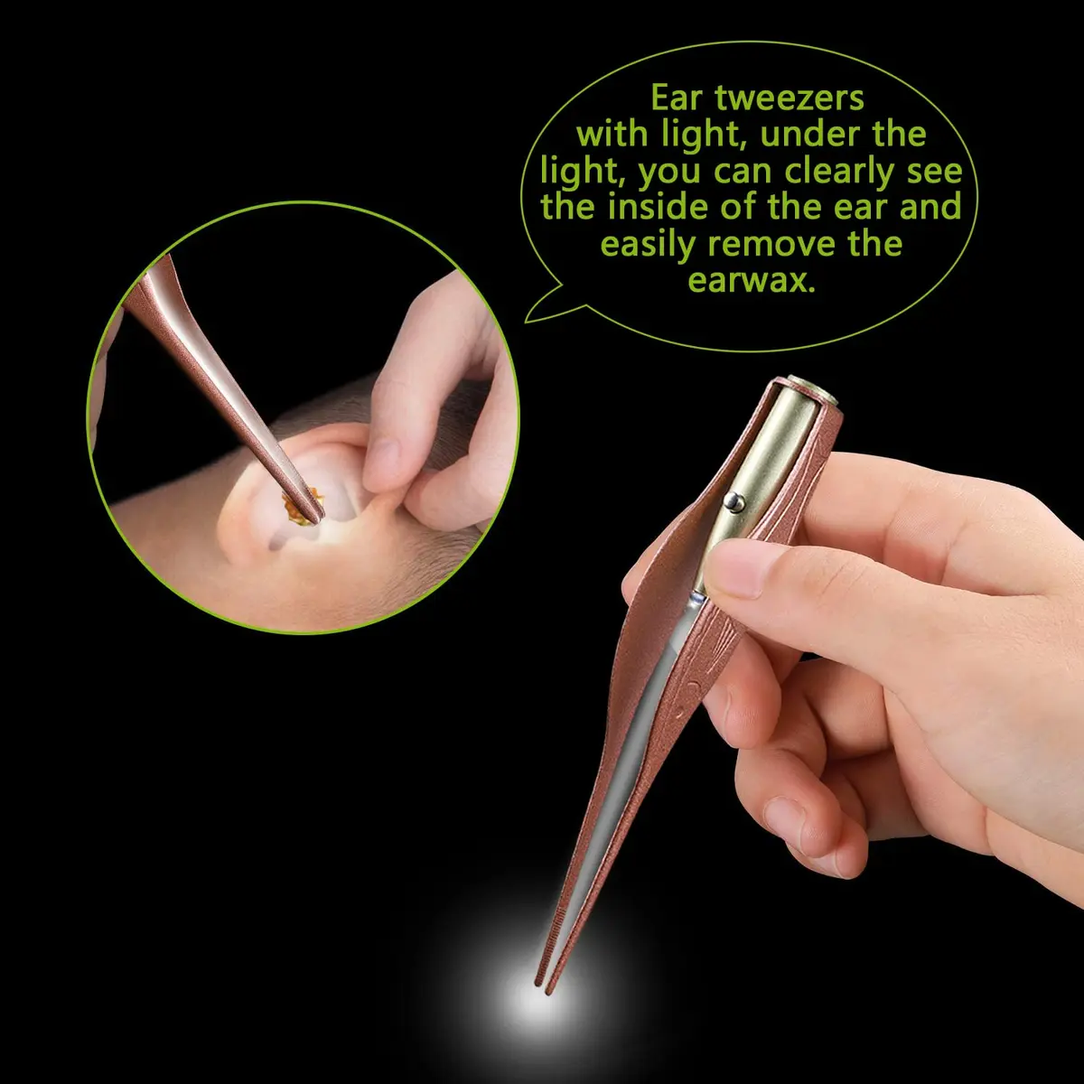 SENLMLER 4 Pack Ear Pick with Light | Safe Ear Wax Removal Kit for Kids & Adults - view 3