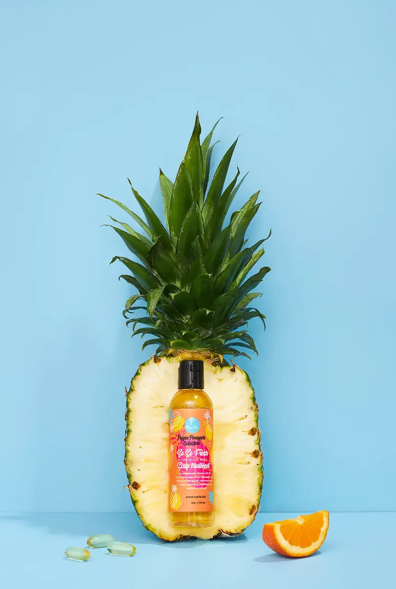 Curls Poppin Pineapple Vitamin C Scalp Treatment 4 Fl Oz | Refreshing, Nourishing & Protecting for All Curl Types - view 3