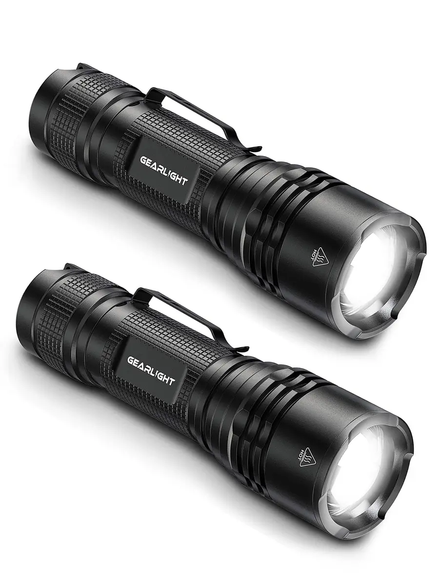 GearLight Tactical LED Flashlight Compact Water Resistant | Military-Grade Aluminum, Drop & Weather Resistant - main product image