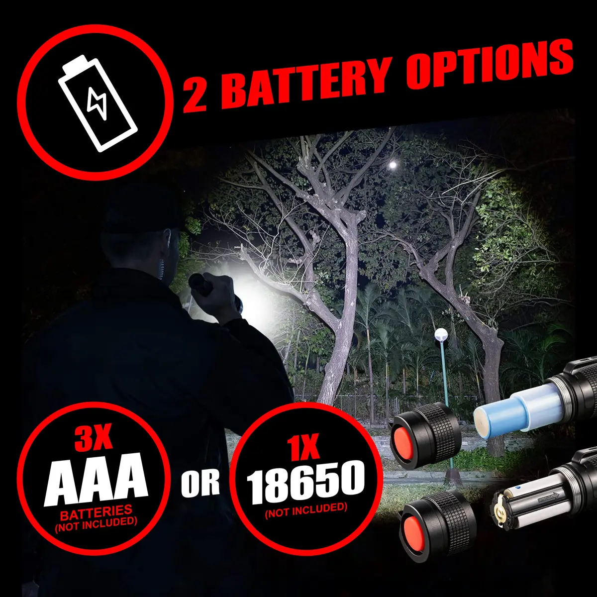 GearLight Tactical LED Flashlight Compact Water Resistant | Military-Grade Aluminum, Drop & Weather Resistant - view 5