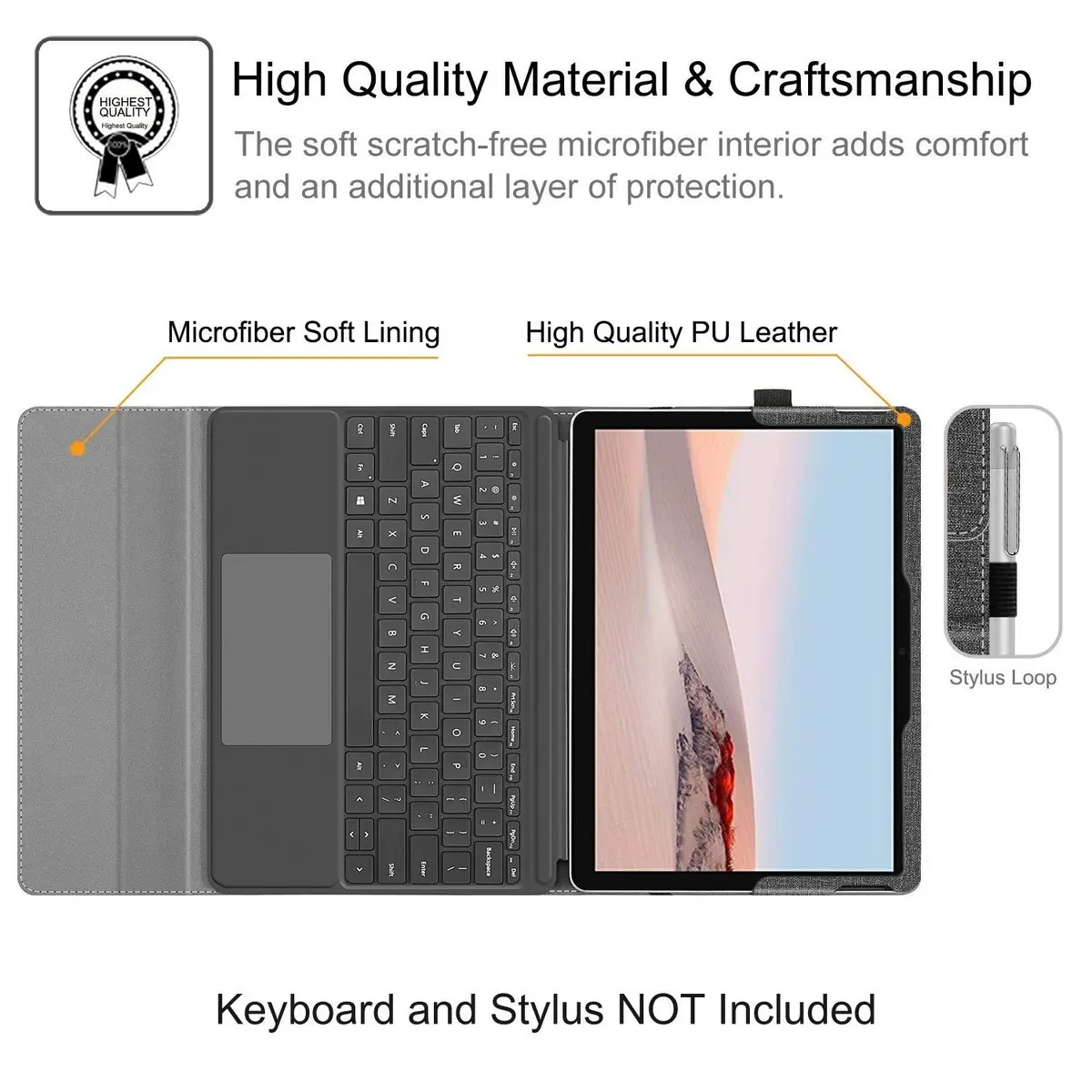 FINTIE Protective Case for Microsoft Surface Go 4/3/2/1 2023/2021/2020/2018 | Multi-Angle Kickstand & Premium Synthetic Leather - view 5