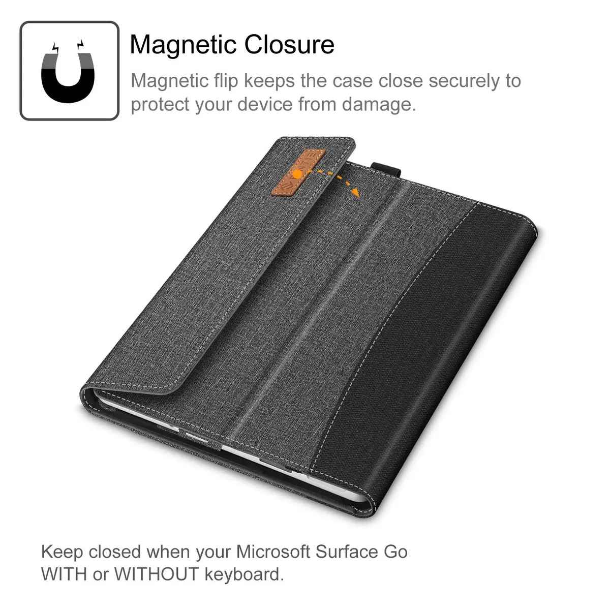 FINTIE Protective Case for Microsoft Surface Go 4/3/2/1 2023/2021/2020/2018 | Multi-Angle Kickstand & Premium Synthetic Leather - view 9
