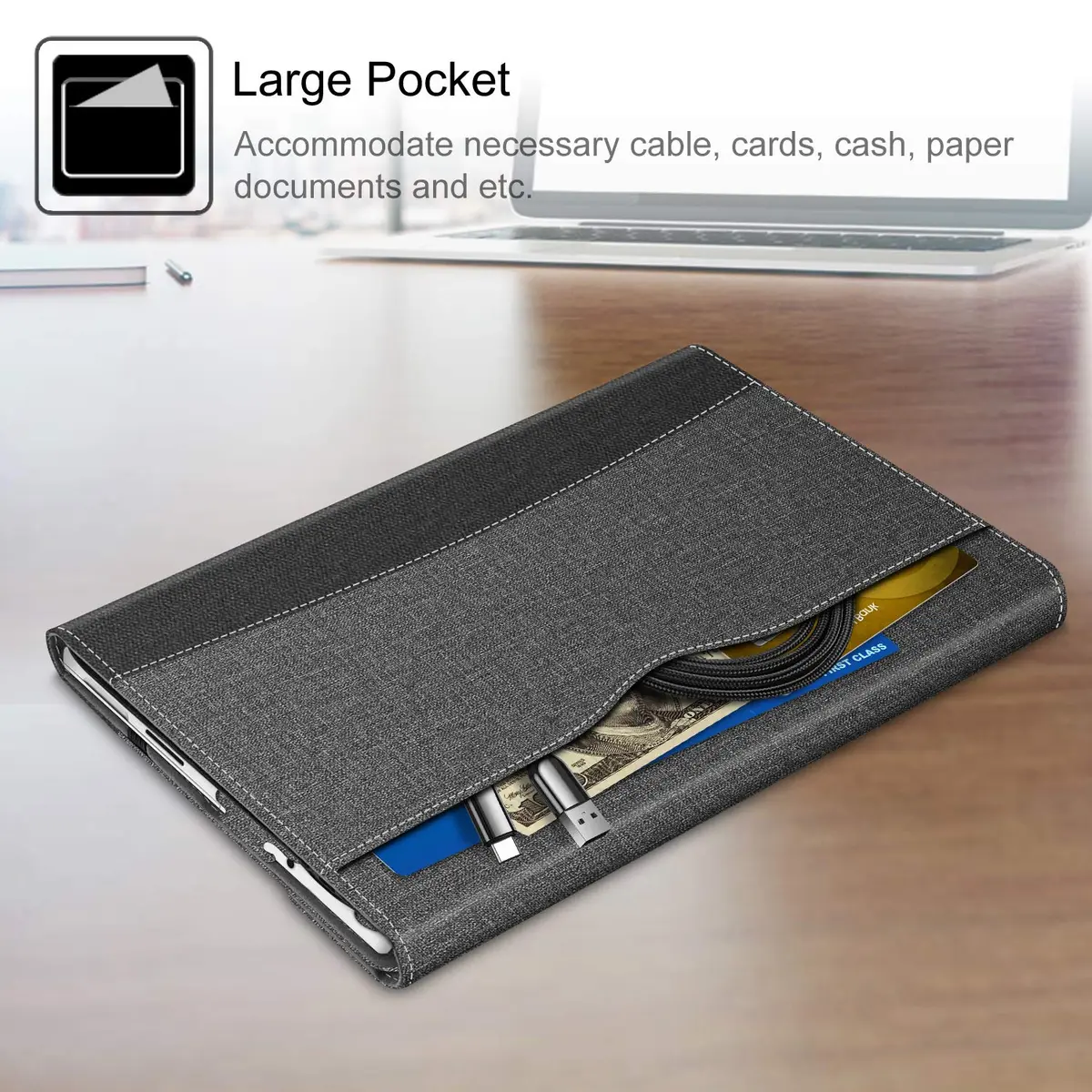 FINTIE Protective Case for Microsoft Surface Go 4/3/2/1 2023/2021/2020/2018 | Multi-Angle Kickstand & Premium Synthetic Leather - view 3