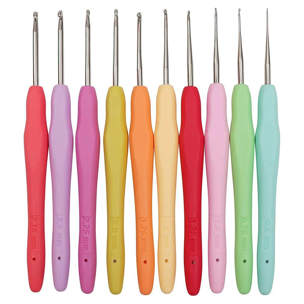 MTGHYARE Crochet Hook Set 0.5mm - 2.75mm | Ergonomic Soft Grip Handles for Fine Lacework - view 5