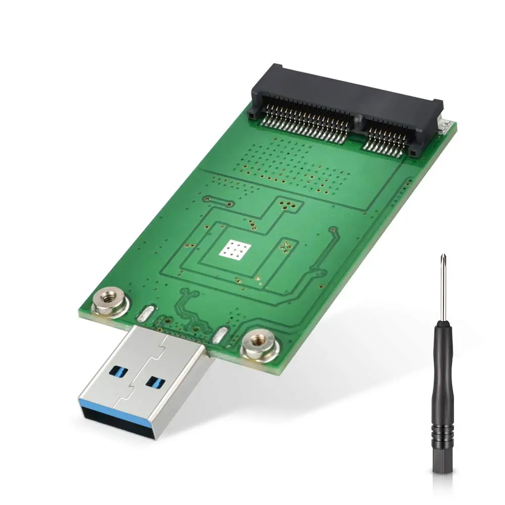 ELUTENG mSATA to USB 3.0 Adapter Converter 72mm (L) x 35mm (W) x 10mm (H) | Expands Storage for Laptops & Desktops - main product image