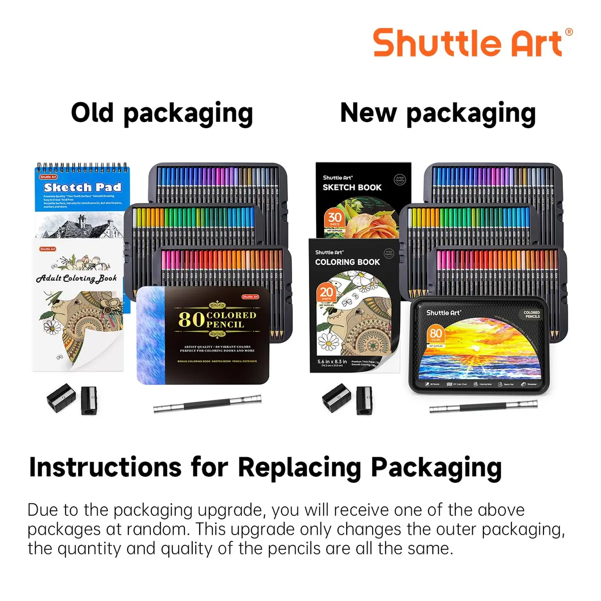 Shuttle Art 80 Colored Pencils for Adults, Soft Core Color Pencil, Drawing Supplies for Adults Kids Artists Beginners Drawing Coloring Sketching | Vibrant Colors, Break-Resistant, 3.0mm Lead - view 9