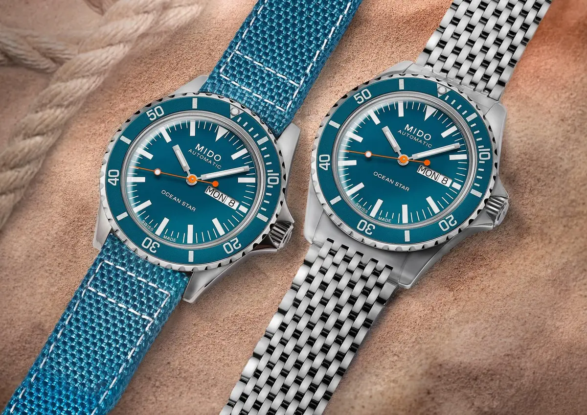 MIDO Ocean Star Tribute Swiss Automatic Watch for Men - Blue Dial - 40.5mm Stainless Steel - view 4