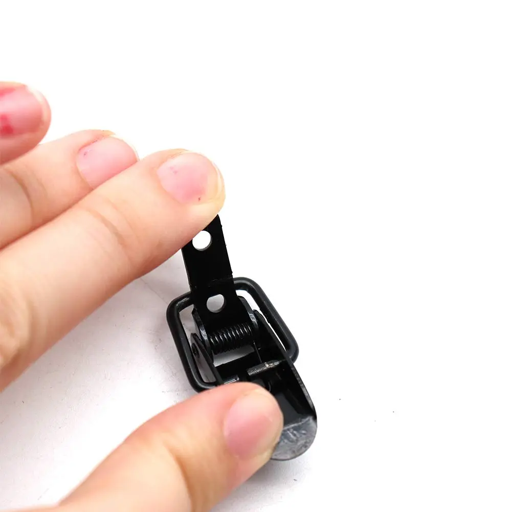Rannb Mini Toggle Latch Black 47mm x 22mm | 10pcs Spring Loaded Cabinet Latches - view 4