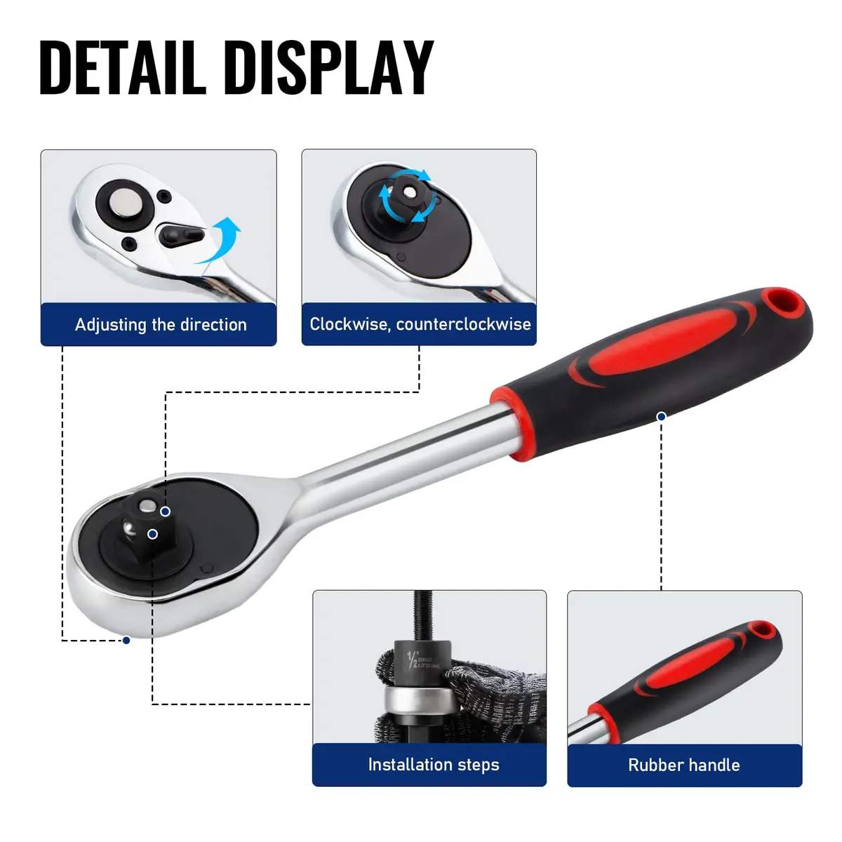 iGeelee Hole Punch Set 6-Piece | Clean, Versatile, Durable for Metal & DIY Projects - view 4
