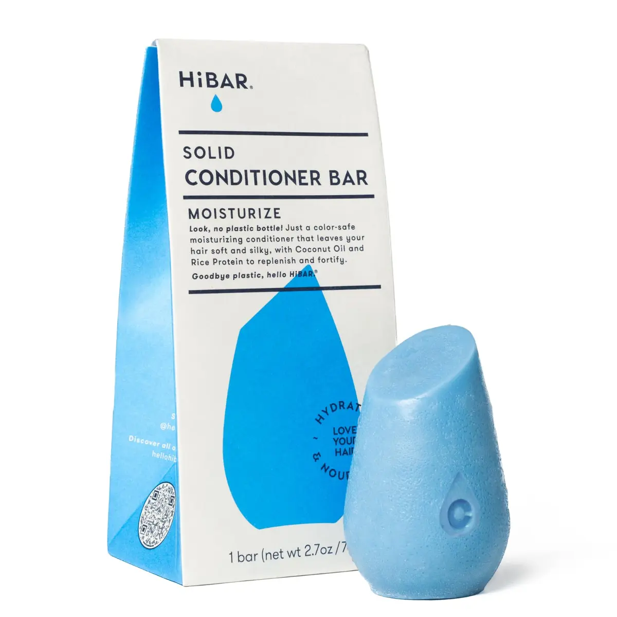 HIBAR Moisturize Conditioner Bar 2.9 oz | Deep Hydration for Dry, Frizzy Hair - main product image