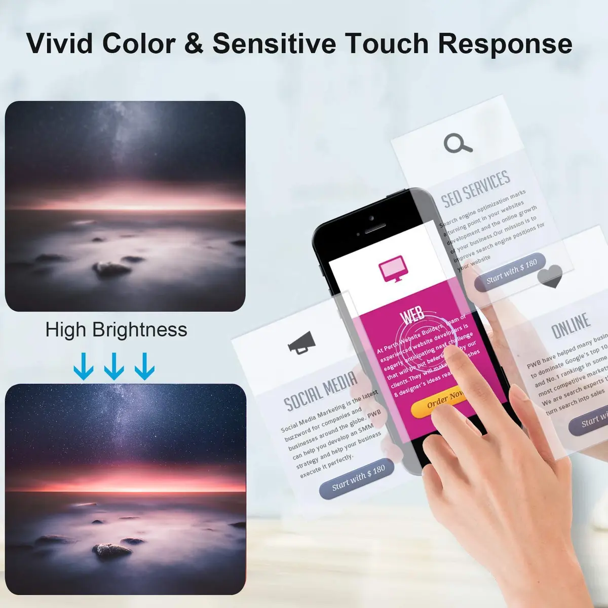 Diykitpl iPhone 8 Plus Screen Replacement Black | Waterproof, Responsive Touch, Easy Install - view 7