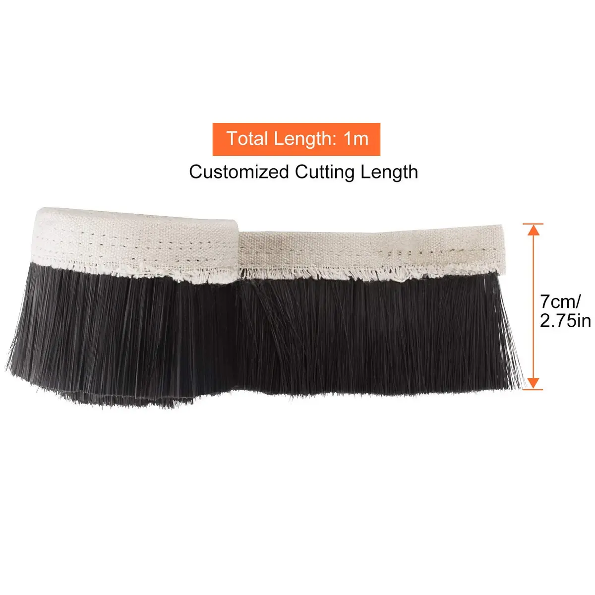 STARVAST 70mm CNC Dust Shoe Brush 100cm (39.37 inch) Nylon Strip Brush for Router Spindle Motor Vacuum Dust Collection - view 2