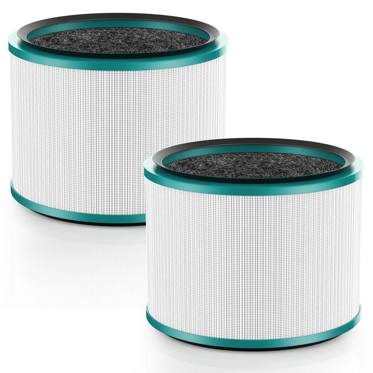 Colorfullife 2PK HP01 HP02 Filter Replacement for Dyson Pure Hot Cool Link | HEPA & Carbon Filter (2 Piece Set, White) - main product image