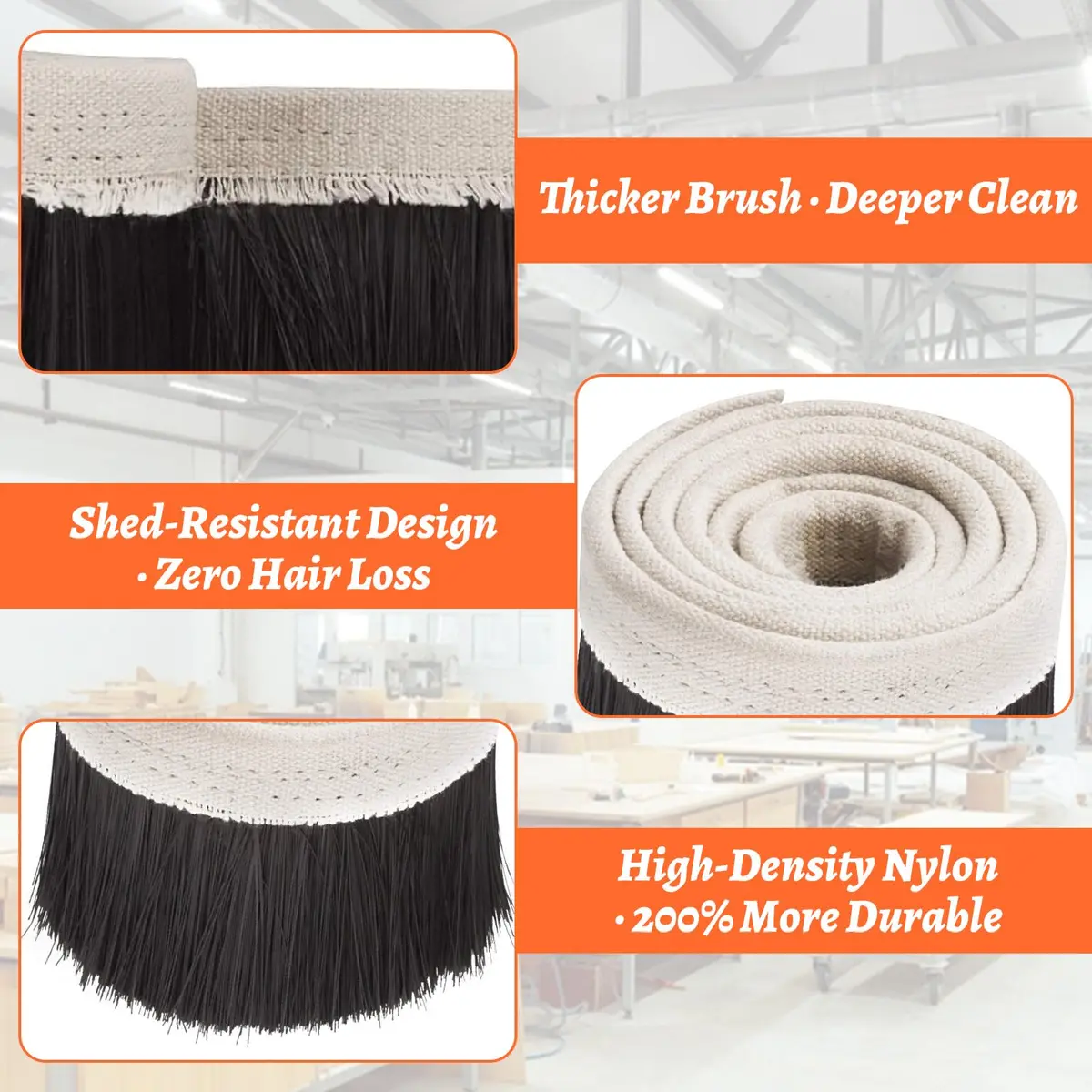 STARVAST 100mm CNC Dust Shoe Brush 1m (3.28ft) | For Router Spindle Motors & 3D Printers - view 5