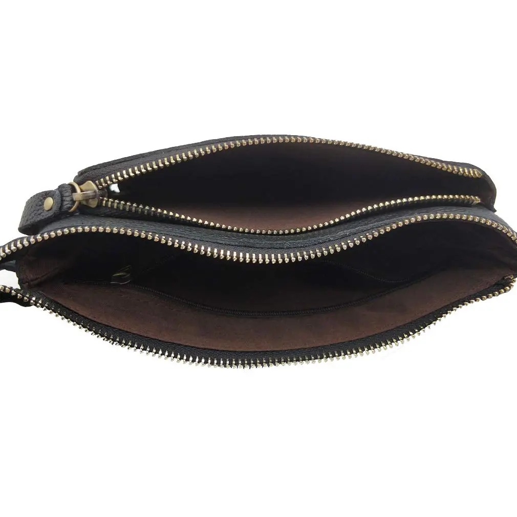 Hebetag Leather Waist Pack Fanny Bag, Black | Vintage Genuine Leather for Outdoor & Daily Use - view 7