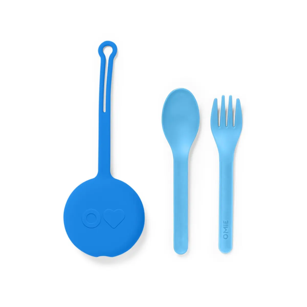 Omie Kids Fork & Spoon Set with Travel Case | BPA-Free, Dishwasher Safe, 3+ Years - main product image