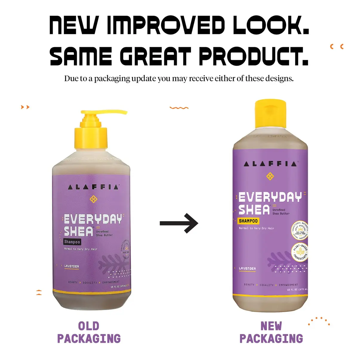 Alaffia Lavender Shea Sulfate-Free Shampoo 16 Oz | Moisturizing & Calming for All Hair Types - view 2