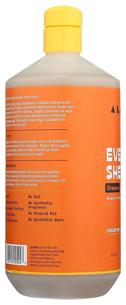 Alaffia Lavender Shea Sulfate-Free Shampoo 16 Oz | Moisturizing & Calming for All Hair Types - view 3