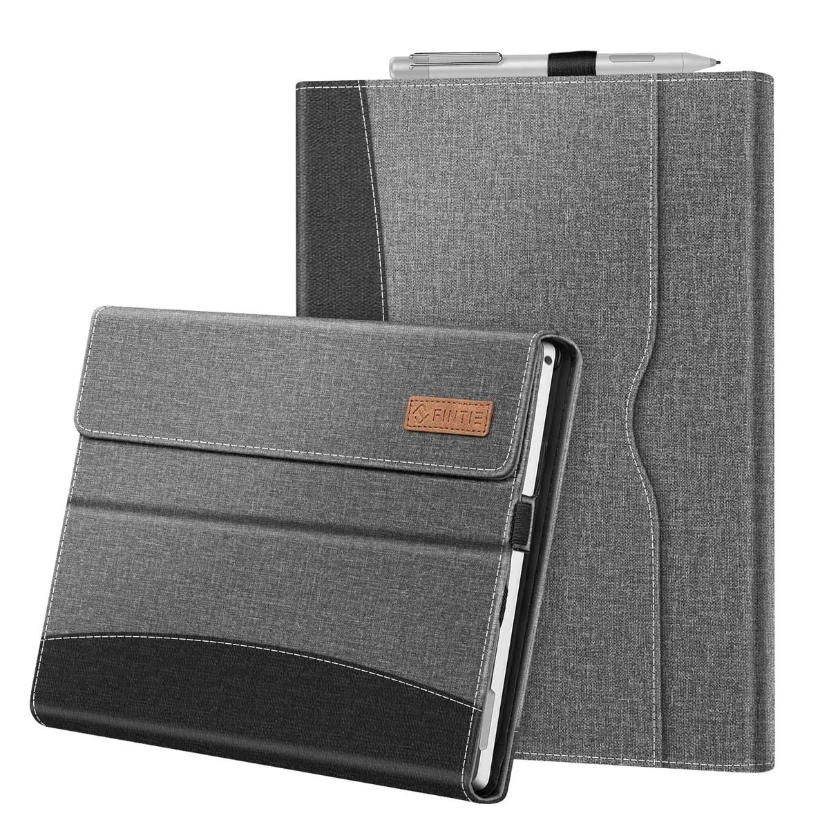 Fintie Case for Microsoft Surface Pro 7 Plus/7/6/5/4/3 12.3-inch Tablet | Premium Synthetic Leather Folio with Kickstand & Stylus Holder - main product image