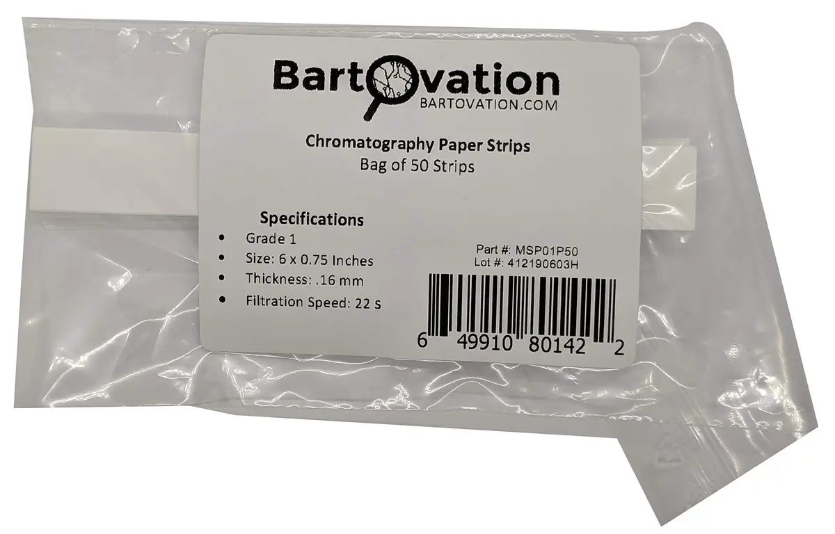 Bartovation Chromatography Paper, 6 x 3/4 in, Grade 1 | Laboratory Grade for Separating Mixtures - view 2