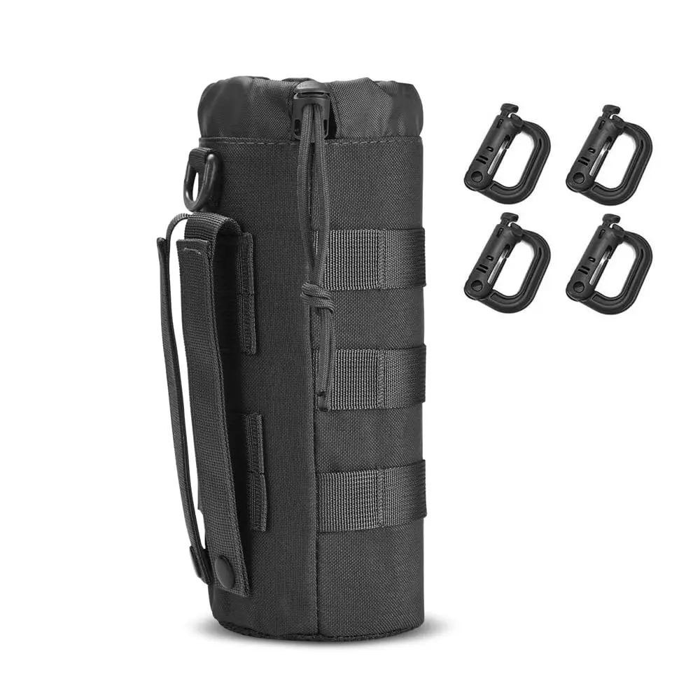 R.SASR Tactical Drawstring Molle Water Bottle Holder Pouch 24.5cm (9.45in) | Fits 0.5L Smartwater Bottles - main product image