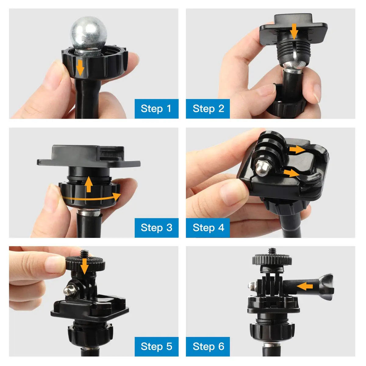 Pipishell Webcam Stand 25 Inch Flexible Gooseneck Mount for Logitech & Other Webcams | 360° Rotation, Max 0.5kg - view 6