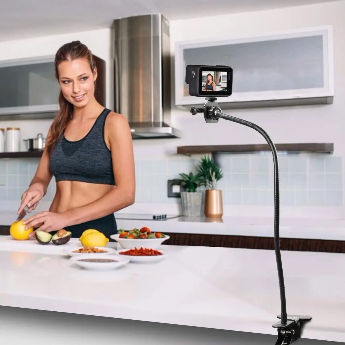 Pipishell Webcam Stand 25 Inch Flexible Gooseneck Mount for Logitech & Other Webcams | 360° Rotation, Max 0.5kg - view 8
