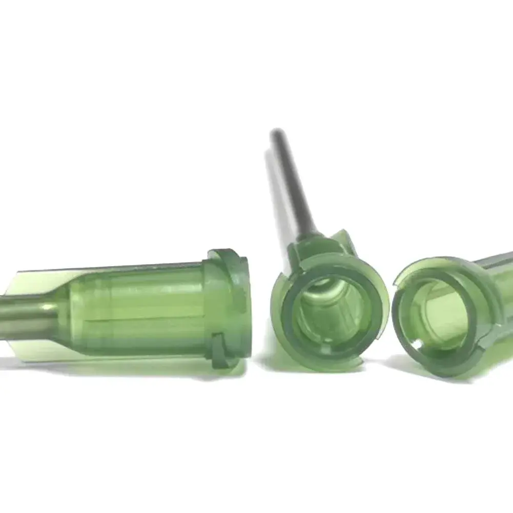 SANANTS 14 Gauge 0.5in Blunt Tip Dispensing Syringe Needles, Olive, 20 PCS | Luer Lock Precision Applicator for Lab & Crafts - view 4