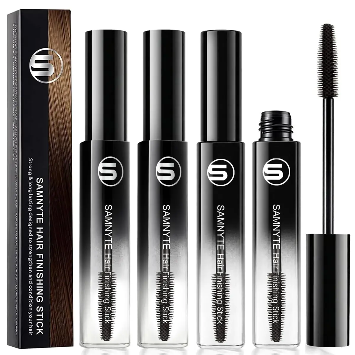 Samnyte Hair Finishing Stick 4 Pack | Tames Flyaways & Baby Hairs - main product image