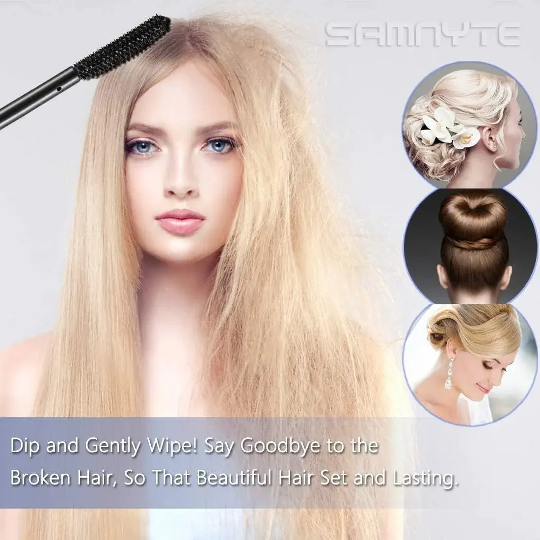 Samnyte Hair Finishing Stick 4 Pack | Tames Flyaways & Baby Hairs - view 5