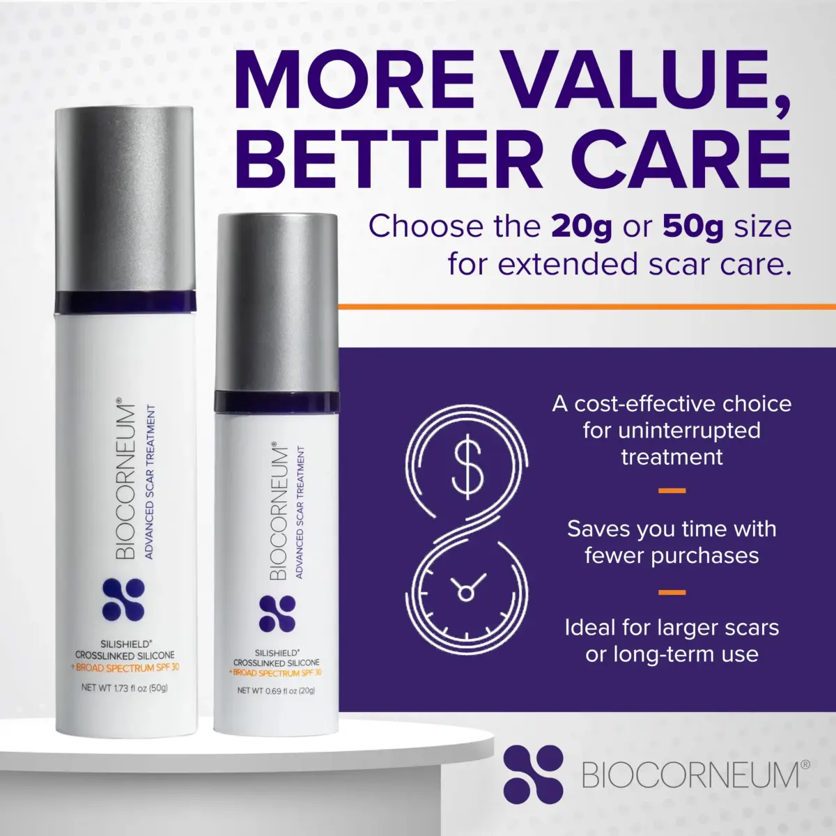 Biocorneum Advanced Scar Treatment Gel SPF 30 with Silishield 50g (1.75 Fl Oz) | Water-Resistant Silicone Scar Cream for All Skin Types - view 4