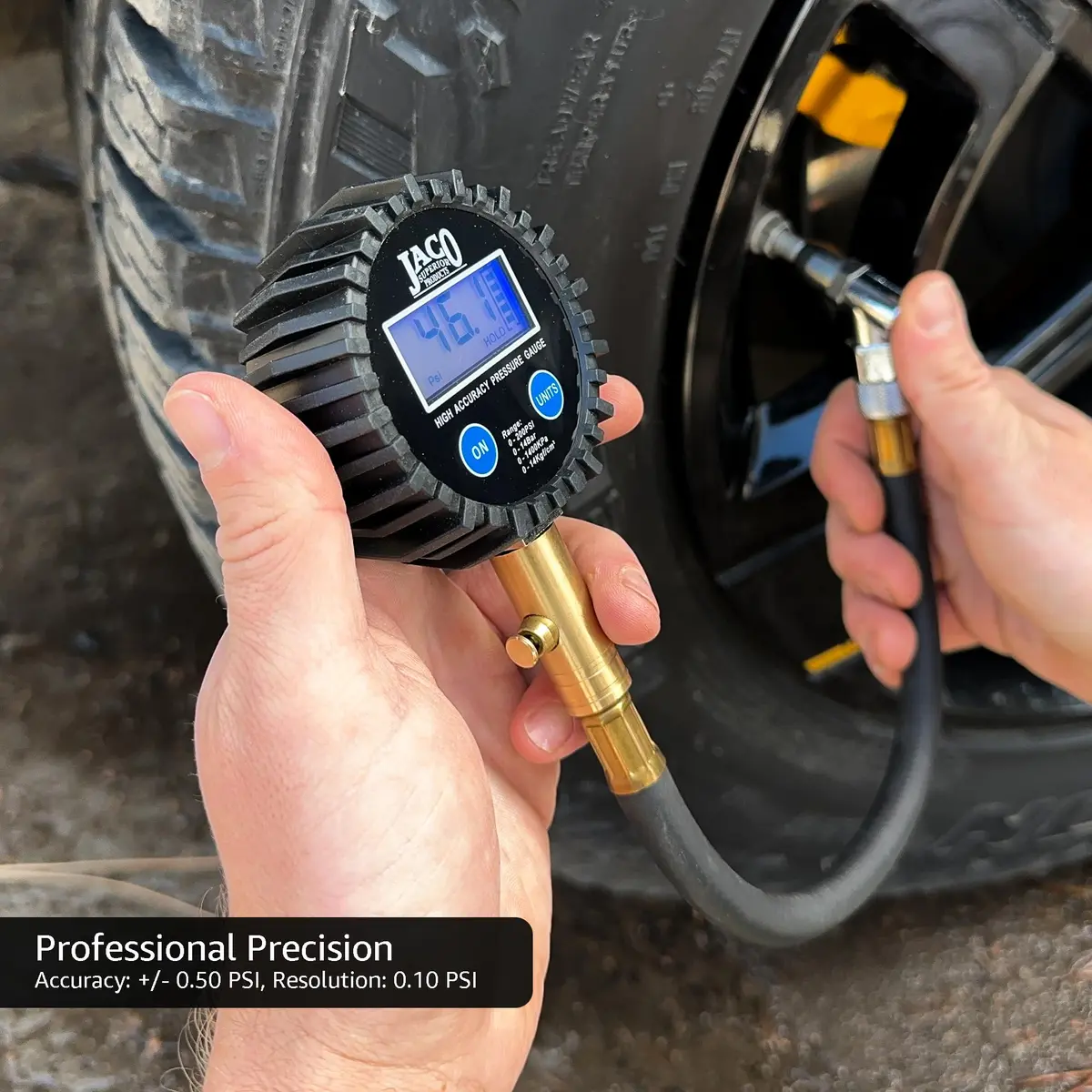 JACO ElitePro Digital Tire Pressure Gauge - 100 PSI | Professional Accuracy & Durable Build - view 2
