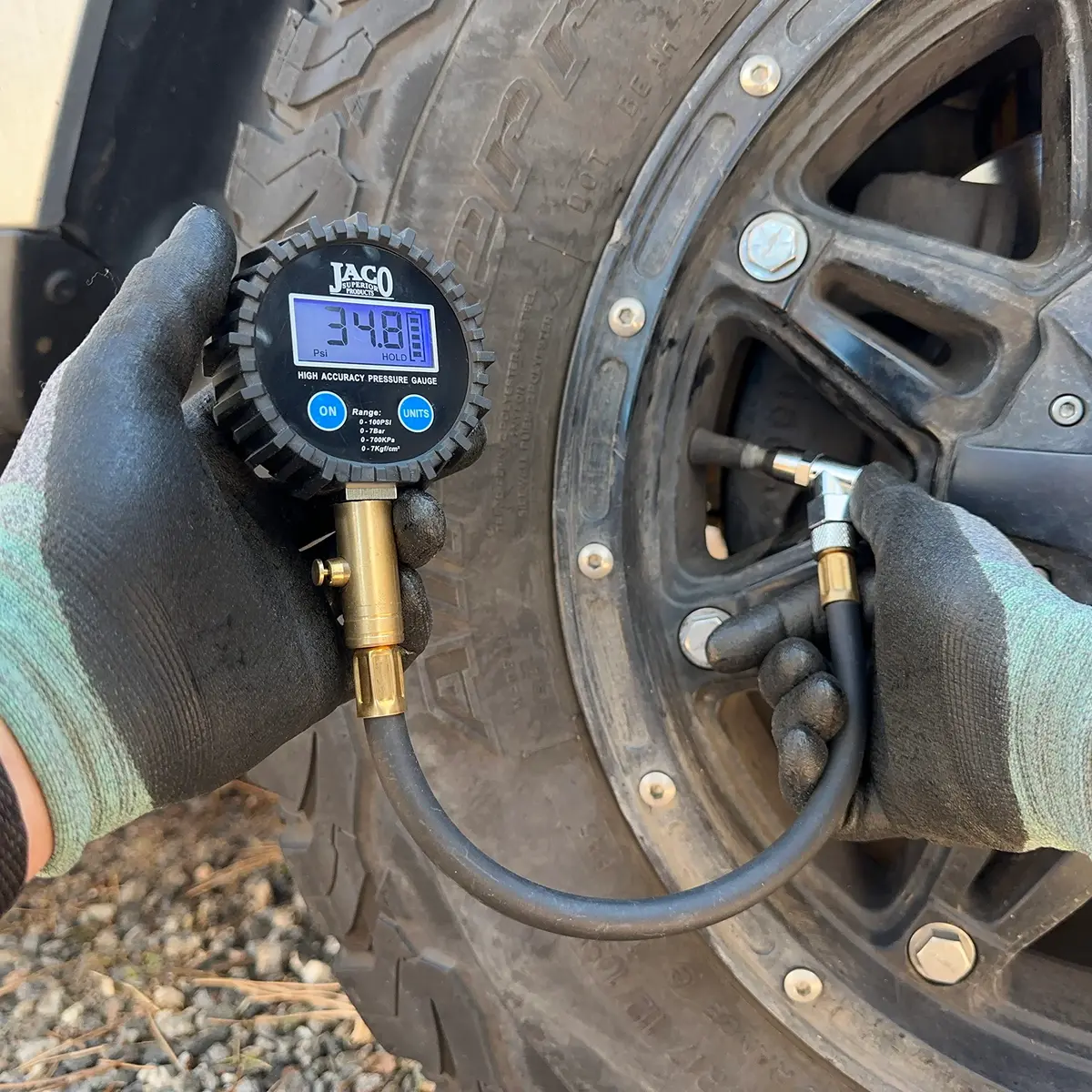 JACO ElitePro Digital Tire Pressure Gauge - 100 PSI | Professional Accuracy & Durable Build - view 4