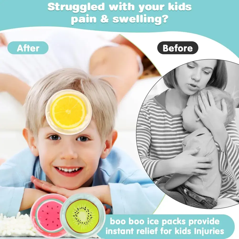 Hilph Reusable Gel Ice Packs for Kids, 4.5 Inch (11.4 cm) Pack of 3 | Soothes Pain & Reduces Swelling - view 3