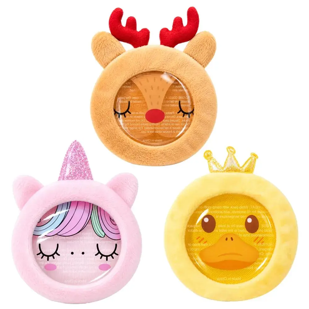 Hilph Kids Ice Packs for Boo Boos, Reusable Gel Cold Packs with Plush Sleeves, 3 Pcs (Unicorn, Duck, Reindeer) | Pain Relief for Toddlers - main product image