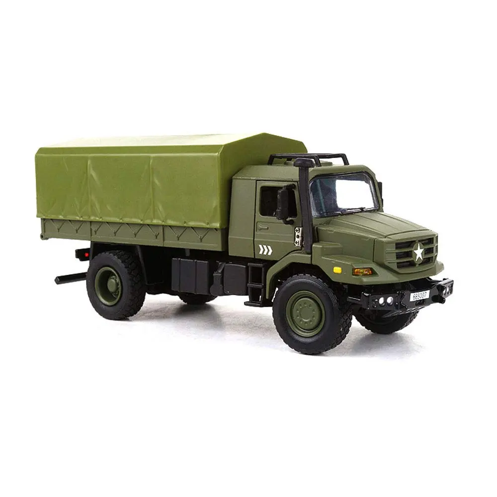 Ailejia Classic Military Diecast Transport Trucks 9" x 3.7" x 2.9" | Retro Army Model for Collectors & Gifts - view 7