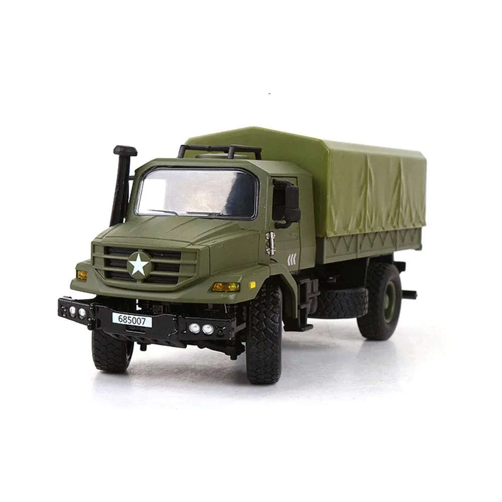 Ailejia Classic Military Diecast Transport Trucks 9" x 3.7" x 2.9" | Retro Army Model for Collectors & Gifts - view 8